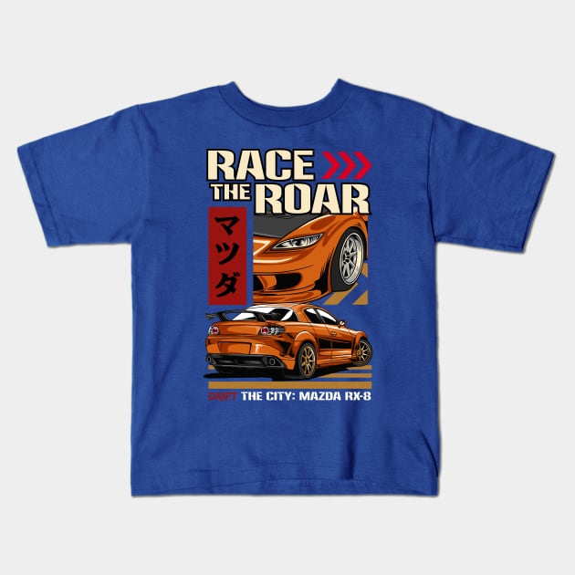 Iconic Mazda RX8 Design Kids T-Shirt by Harrisaputra